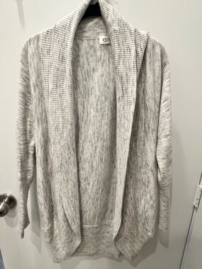 RD Style Shawl-Collar Open Cardigan - Heather Gray